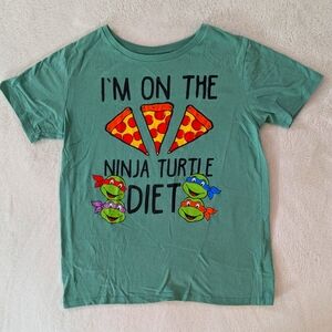 2018 Youth Teenage Mutant Ninja Turtles I'm On The TMNT Diet Tee Shirt Size L